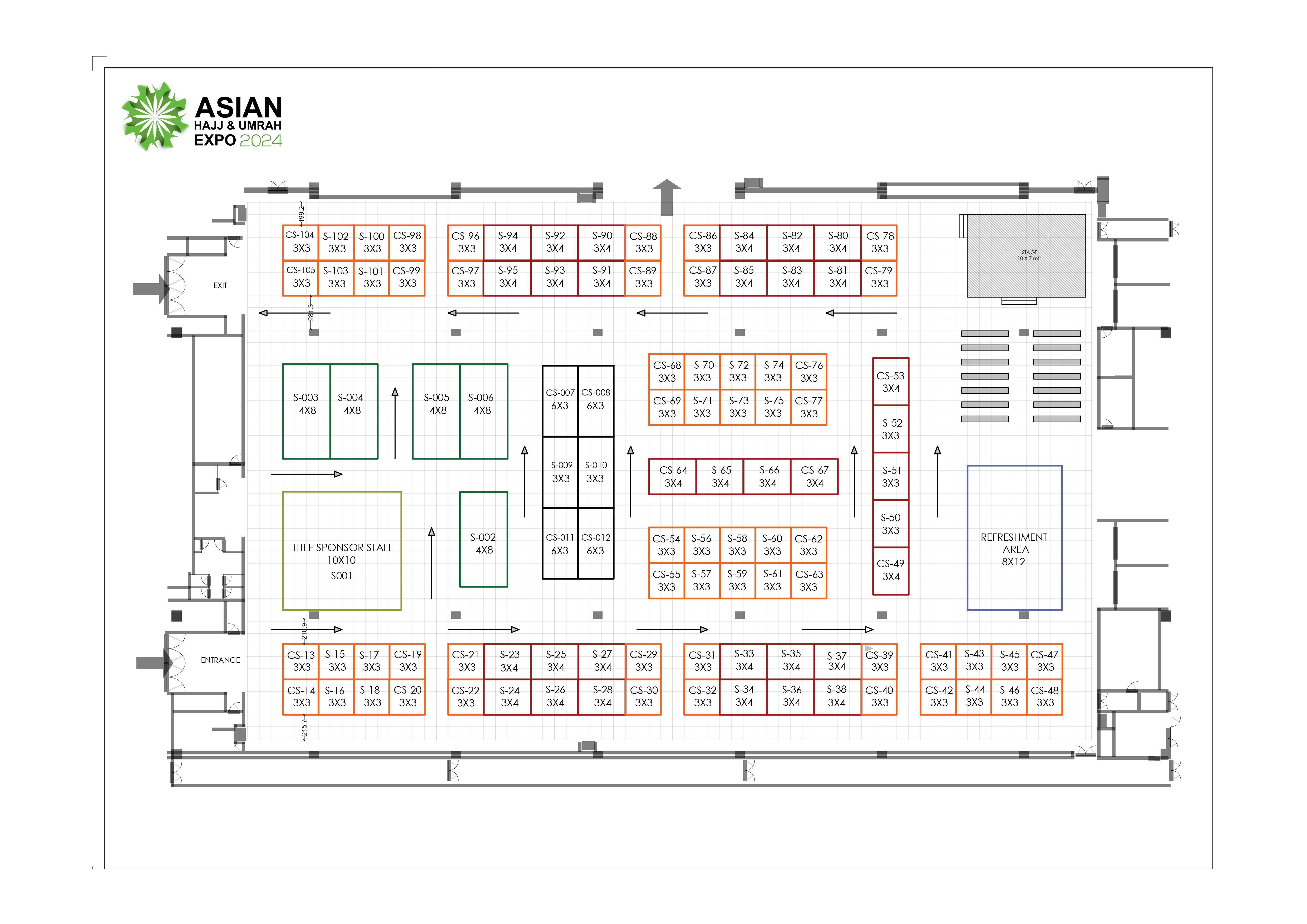 Floor Plan - Asian Hajj and Umrah Expo 2024 India Expo Mart, Greater Noida